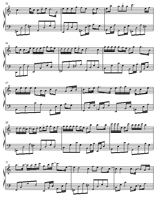 南瓜车钢琴曲谱（图2）