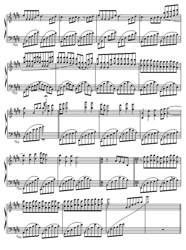 偶然的相遇钢琴曲谱（图2）