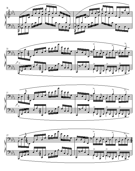 琶音练习曲钢琴曲谱（图3）