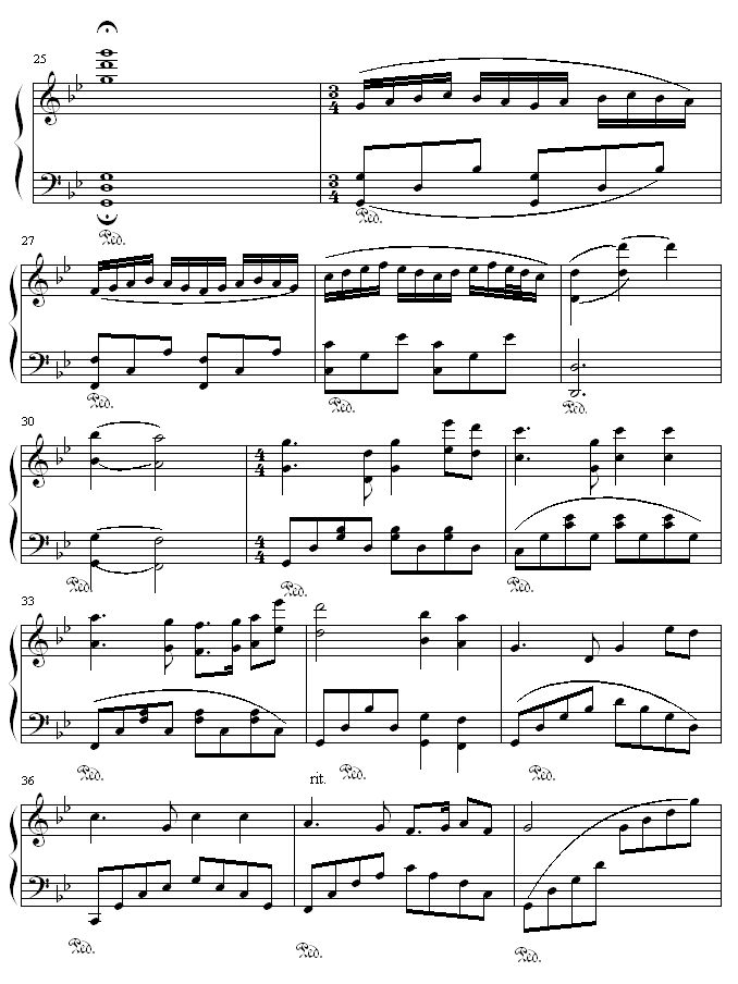 梦中的回忆钢琴曲谱（图3）