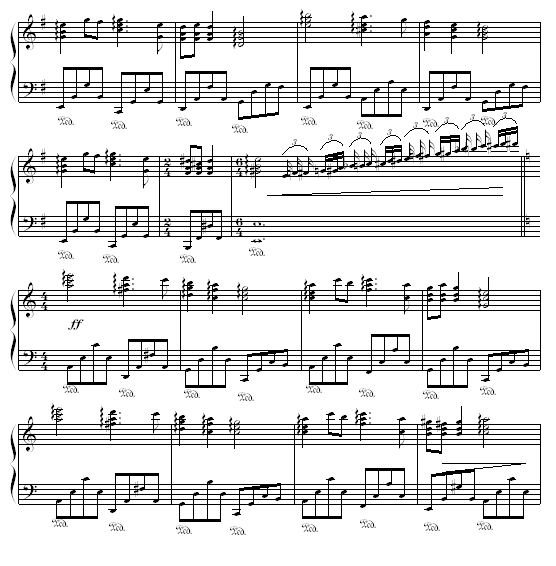 蓝色的爱 - dtsrichard版钢琴曲谱（图3）
