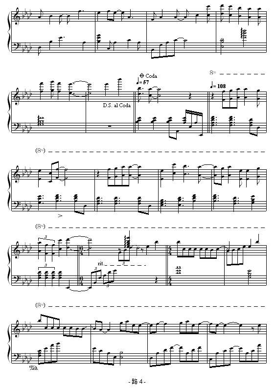 路钢琴曲谱（图4）