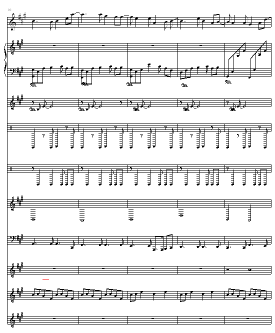 断了的弦-（总谱版）钢琴曲谱（图3）