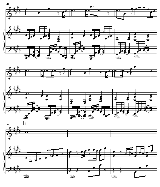 口袋的天空钢琴曲谱（图4）
