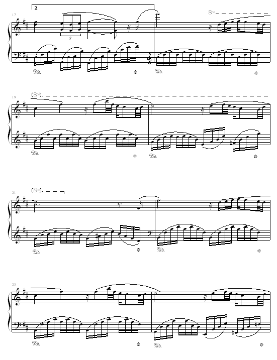 脆弱的心钢琴曲谱（图3）