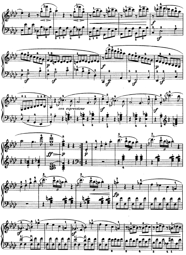 f小调第一钢琴奏鸣曲钢琴曲谱（图2）