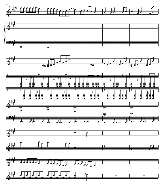 断了的弦-（总谱版）钢琴曲谱（图7）