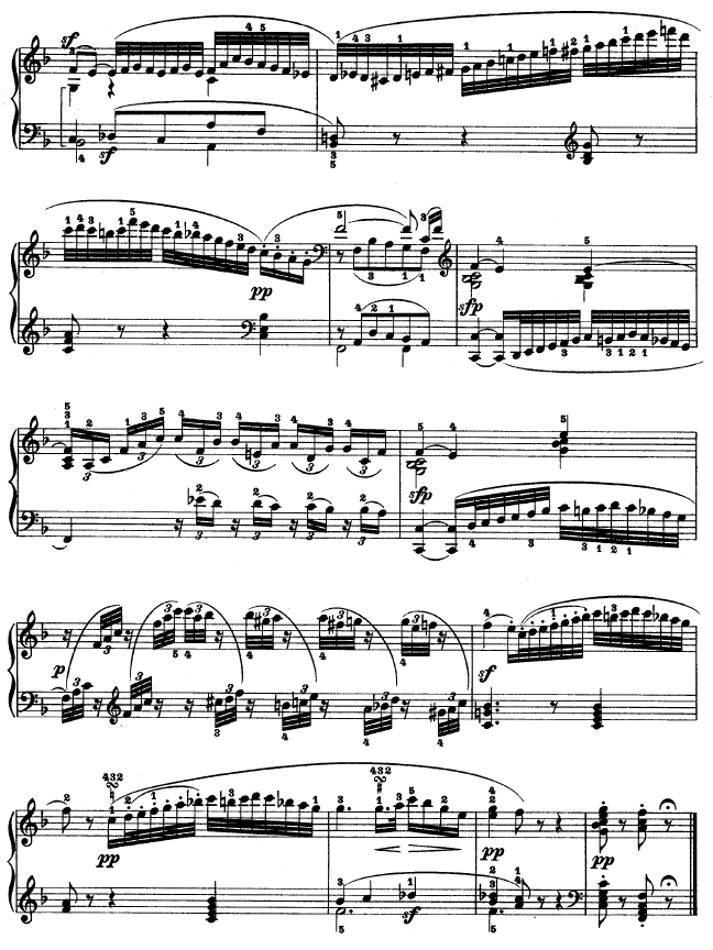 f小调第一钢琴奏鸣曲钢琴曲谱（图9）