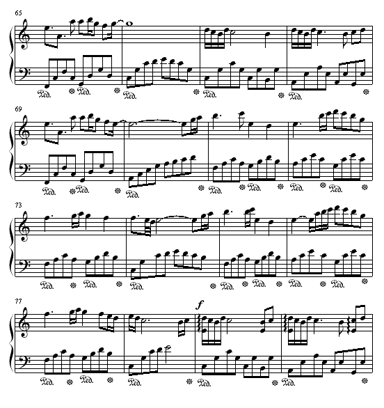 Memory?(极力推荐的好曲子)钢琴曲谱（图5）