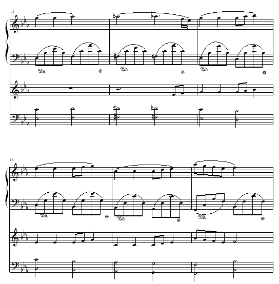 一段恋情钢琴曲谱（图3）