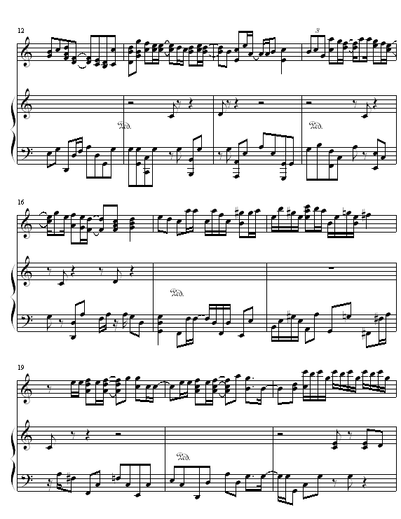 亲朋勿友钢琴曲谱（图2）