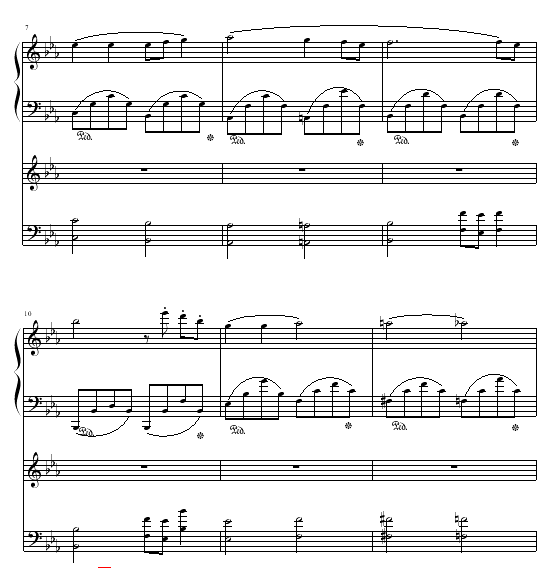 一段恋情钢琴曲谱（图2）