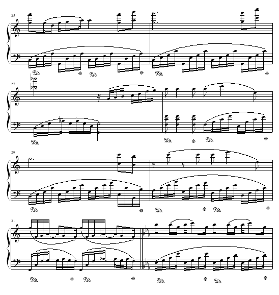 歌唱钢琴曲谱（图4）