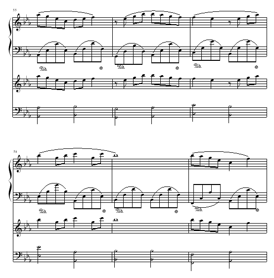一段恋情钢琴曲谱（图10）