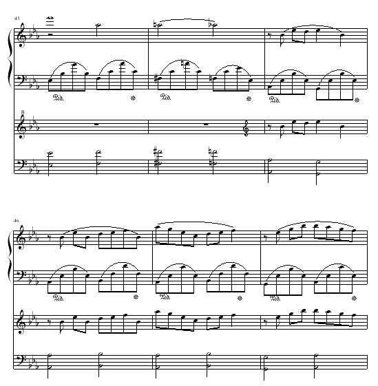 一段恋情钢琴曲谱（图8）