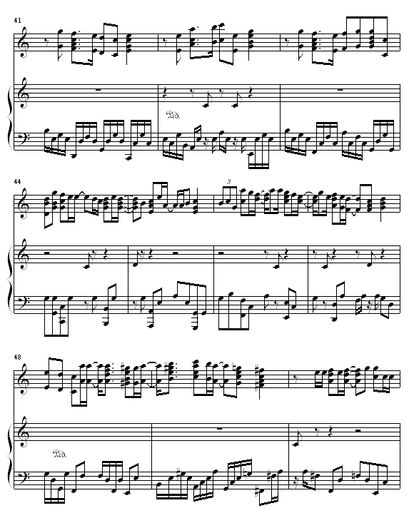 亲朋勿友钢琴曲谱（图5）