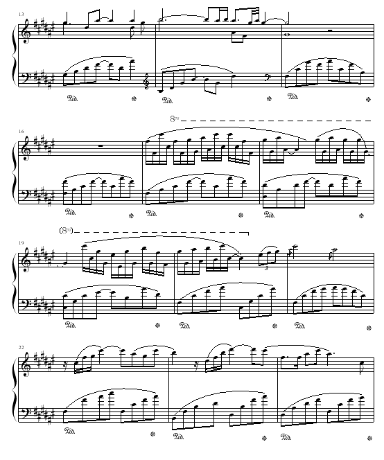 曙光海岸钢琴曲谱（图2）