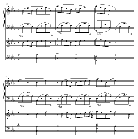一段恋情钢琴曲谱（图5）