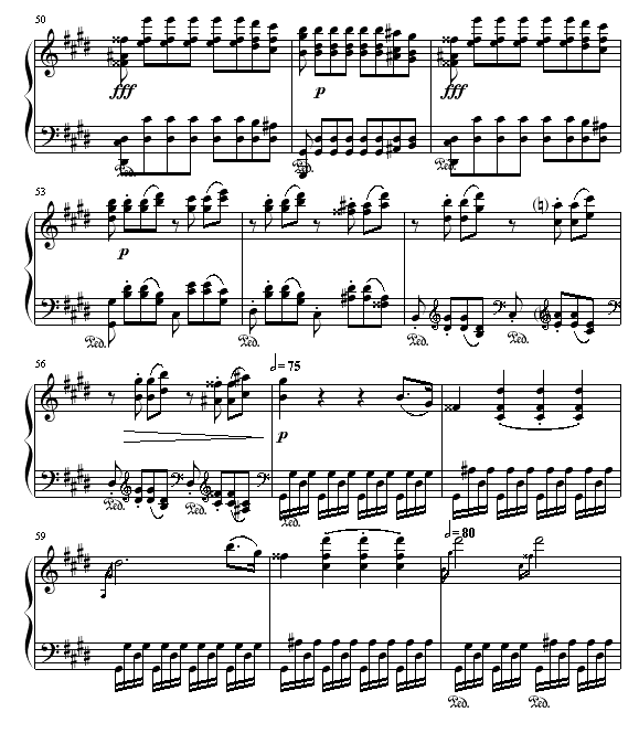 月光(第三乐章)钢琴曲谱（图5）