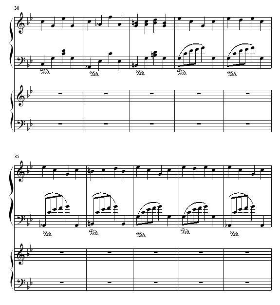 布拉格广场钢琴曲谱（图4）
