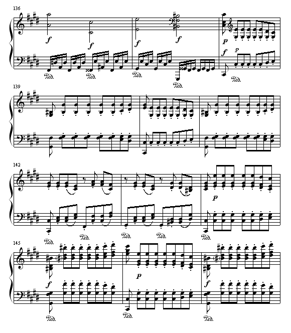 月光(第三乐章)钢琴曲谱（图12）