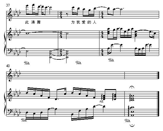 无条件为你钢琴曲谱（图5）