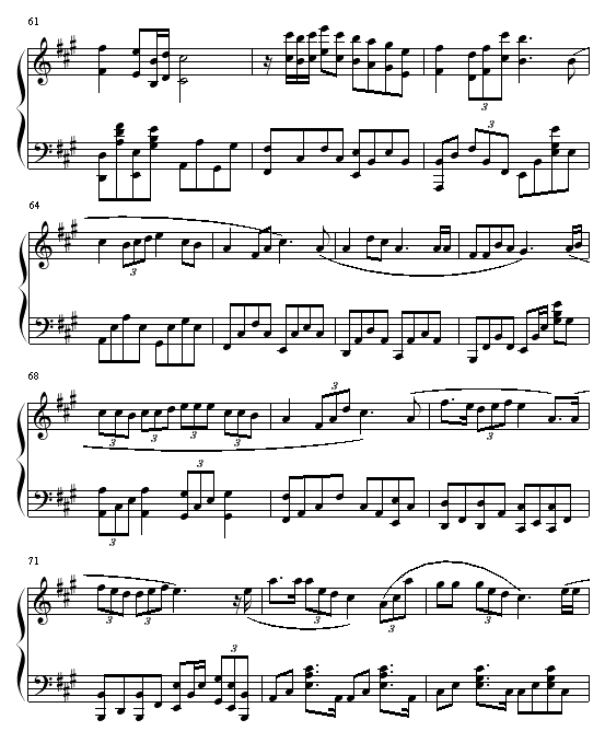 终身美丽钢琴曲谱（图4）