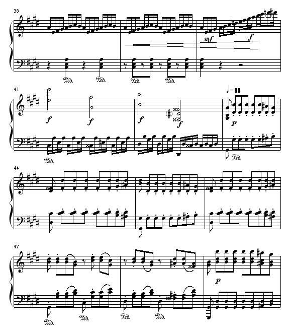 月光(第三乐章)钢琴曲谱（图4）