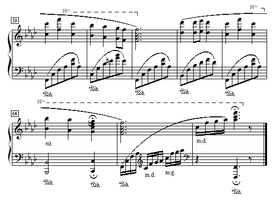 飘摇钢琴曲谱（图4）