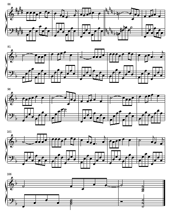 无赖钢琴曲谱（图5）
