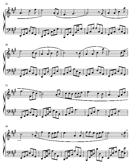 终身美丽钢琴曲谱（图2）