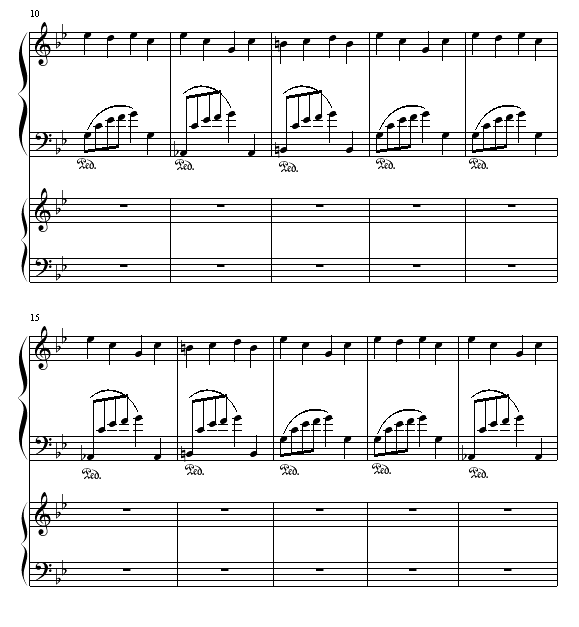 布拉格广场钢琴曲谱（图2）