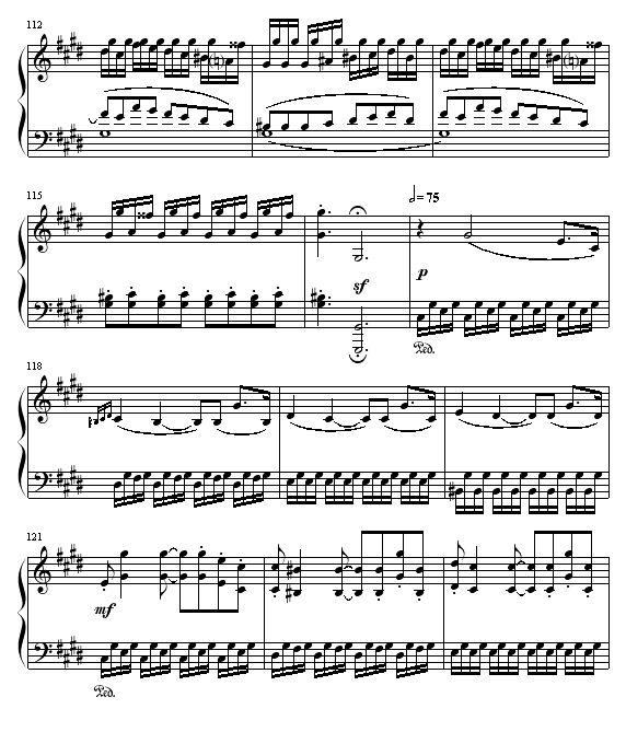 月光(第三乐章)钢琴曲谱（图10）