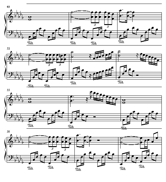 冬的迷茫钢琴曲谱（图5）