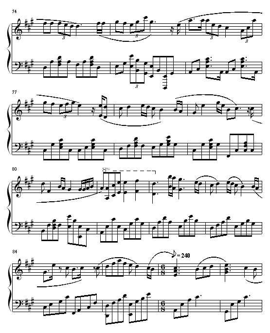 终身美丽钢琴曲谱（图5）
