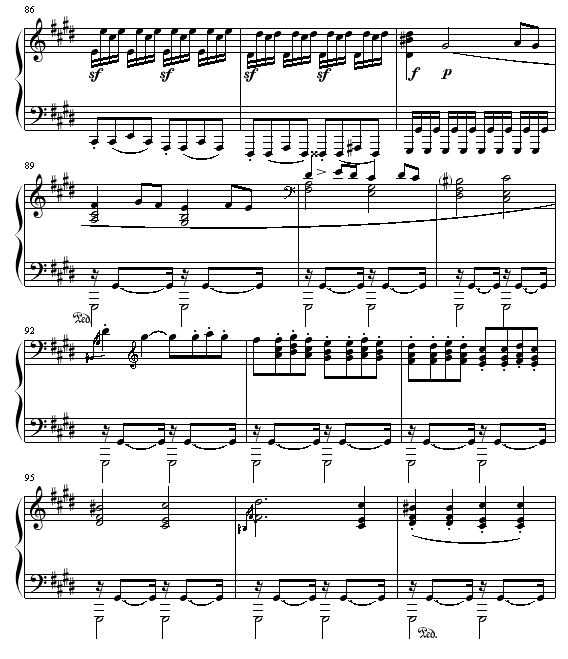 月光(第三乐章)钢琴曲谱（图8）