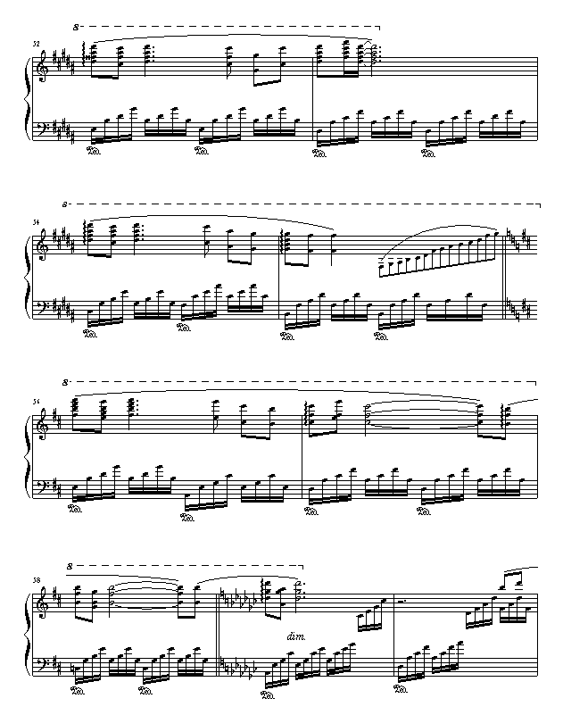白月光钢琴曲谱（图5）