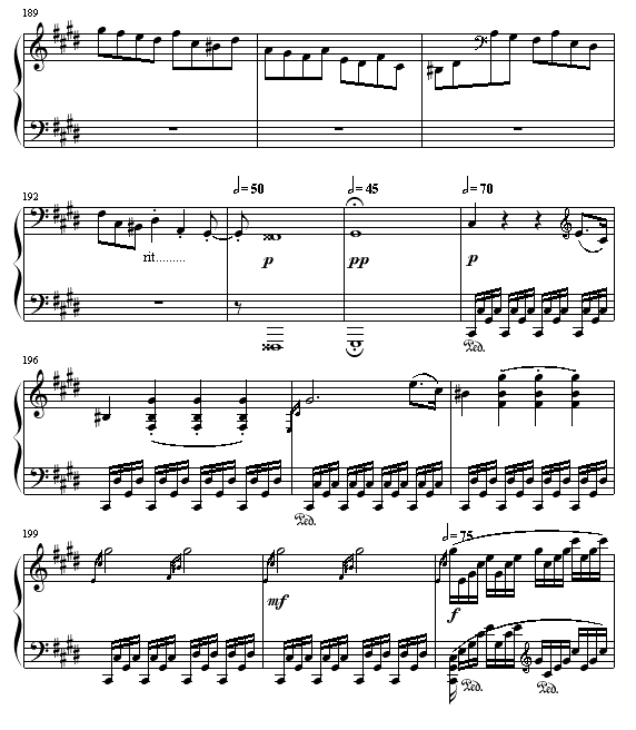 月光(第三乐章)钢琴曲谱（图17）