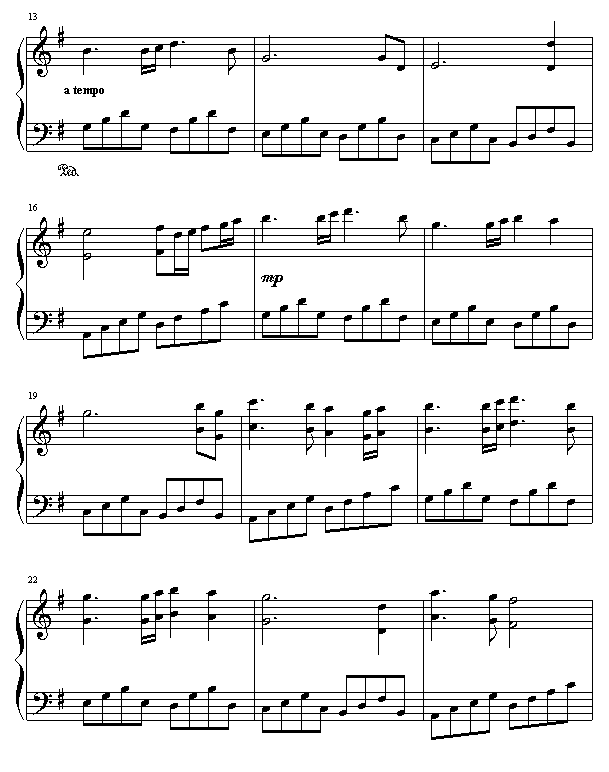 似水流年钢琴曲谱（图2）