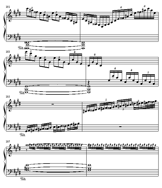 月光(第三乐章)钢琴曲谱（图16）