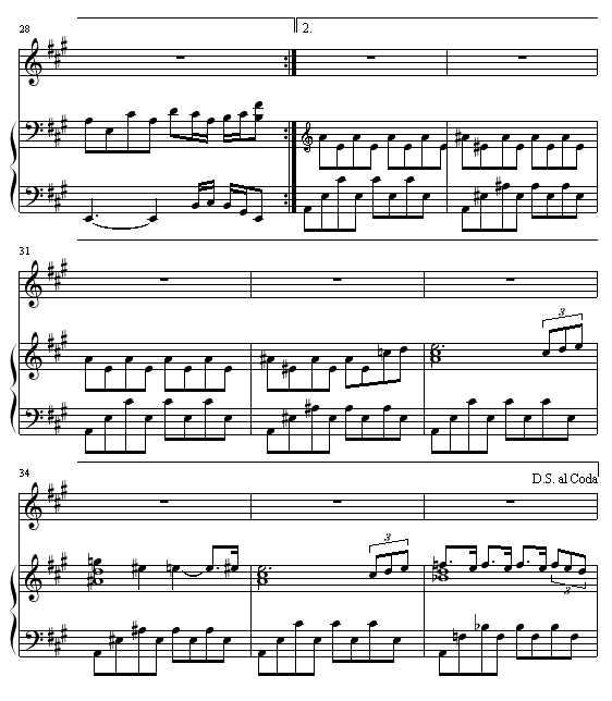龙卷风钢琴曲谱（图4）
