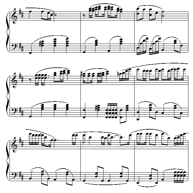 忘记你我做不到钢琴曲谱（图3）