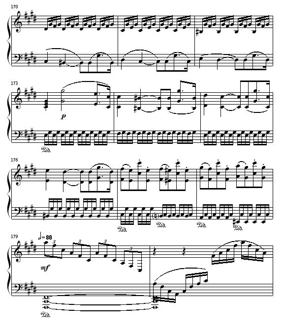 月光(第三乐章)钢琴曲谱（图15）