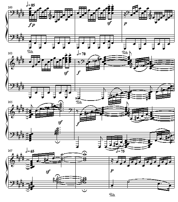 月光(第三乐章)钢琴曲谱（图14）