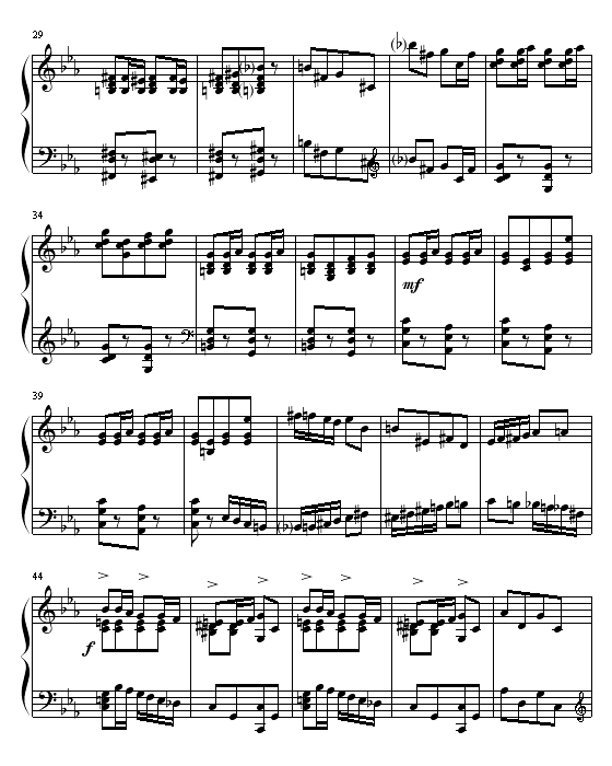 蚂蚁-谐虐曲No.2钢琴曲谱（图3）
