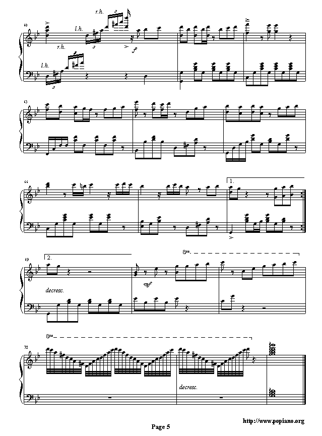 月半小夜曲钢琴曲谱（图5）