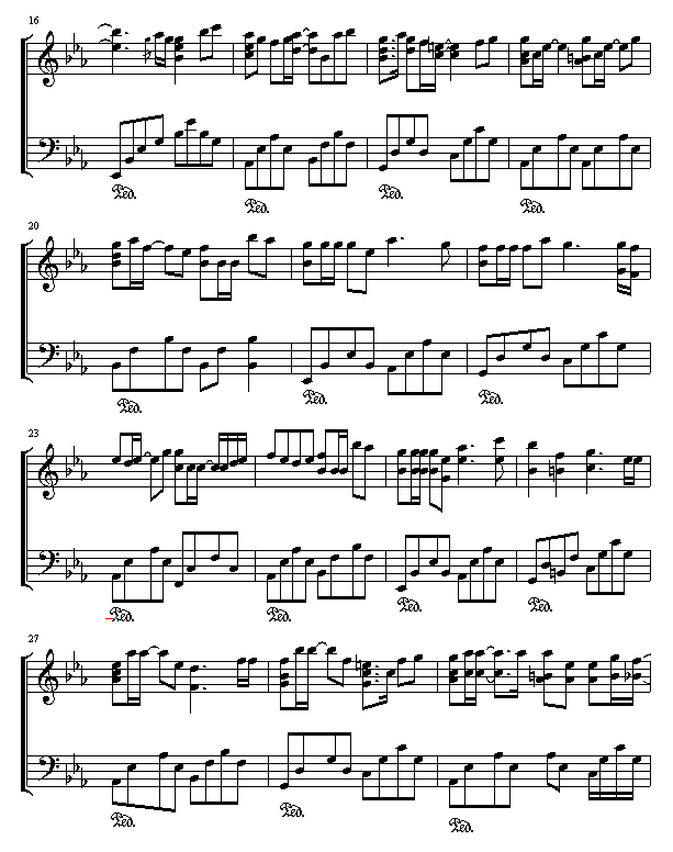 无痛无恋钢琴曲谱（图2）