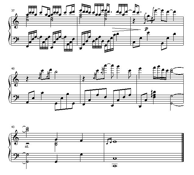 男人海洋钢琴曲谱（图4）