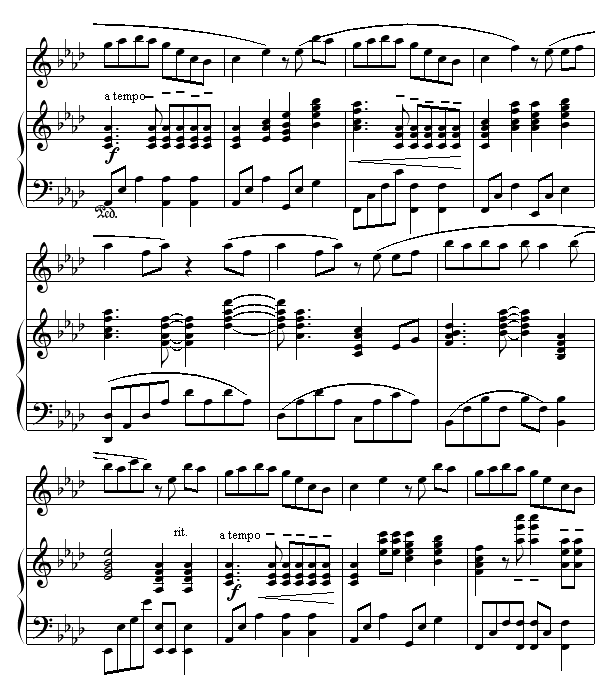 天黑黑-弹唱版钢琴曲谱（图6）