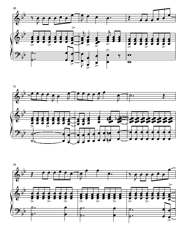 爱的钢琴手钢琴曲谱（图4）